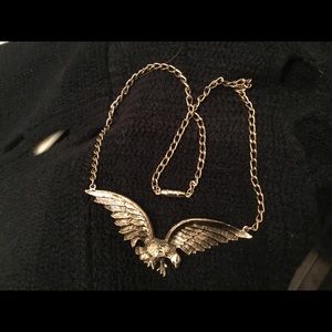 Gold Tone Eagle Necklace